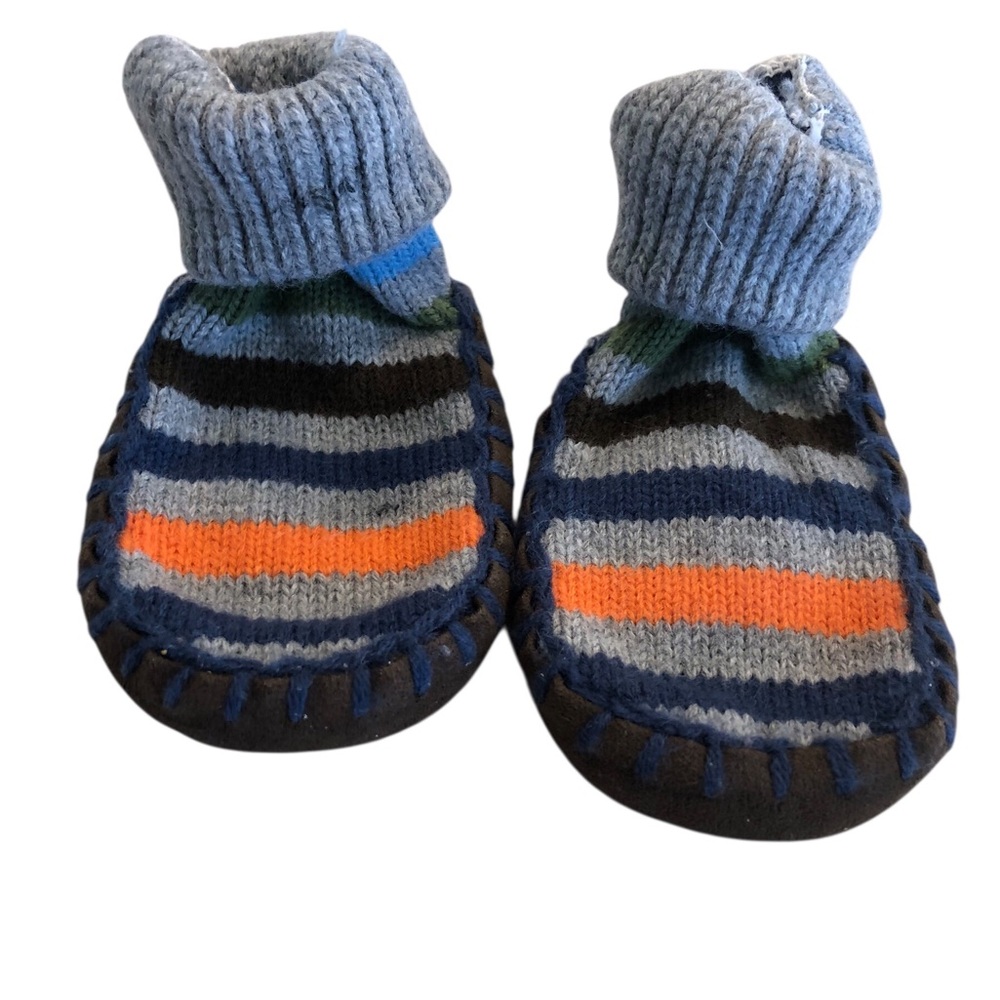 Target 0-6 month Multicolor Knit Baby Booties